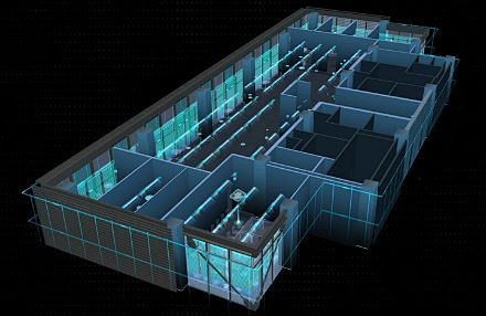 BIM系統全覆蓋，三維直觀展示醫院建筑、BA、環境等多項信息，實現建筑及設備進行全生命周期的管理